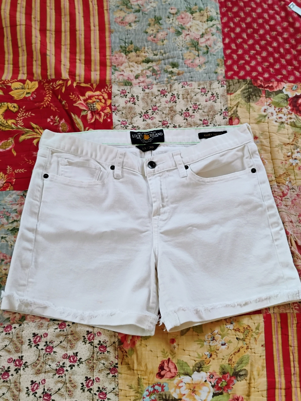 Lucky Brand White Denim Shorts - Women's